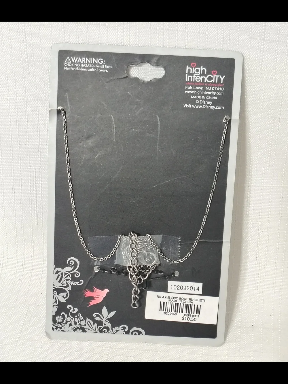 Disney The Little Mermaid Silver & Gold Pendant Necklace